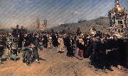 Ilya Repin A Religious Procession in kursk province USA oil painting reproduction